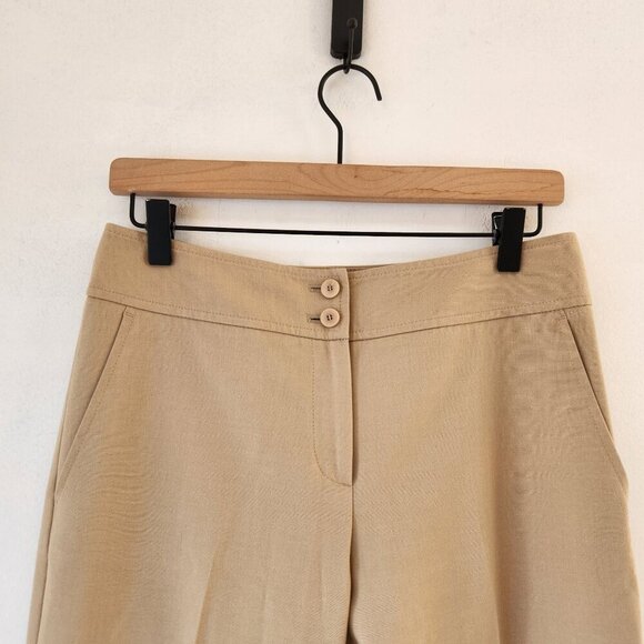 Talbots Khaki Trousers Pants Classic Straight Leg Professional Career Women's 2 - Picture 3 of 7